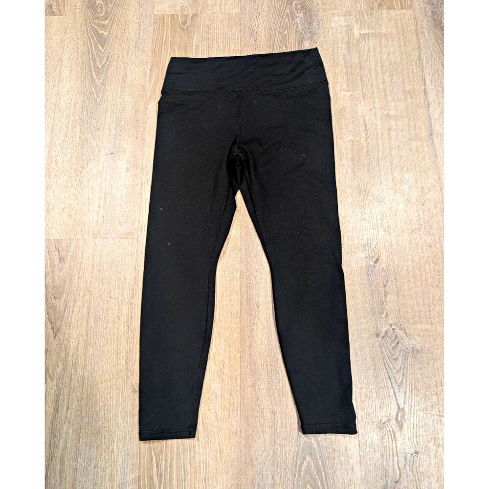 Fabletics Powerhold Leggings Black High Waisted Cropped Activewear Pants Large